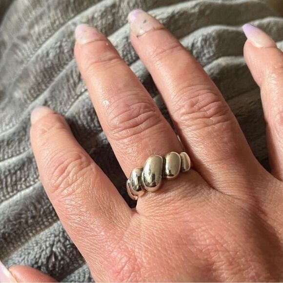 The Sublime Swirl ring in 925 silver adjustable - Picture 5 of 8